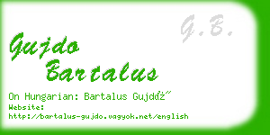 gujdo bartalus business card